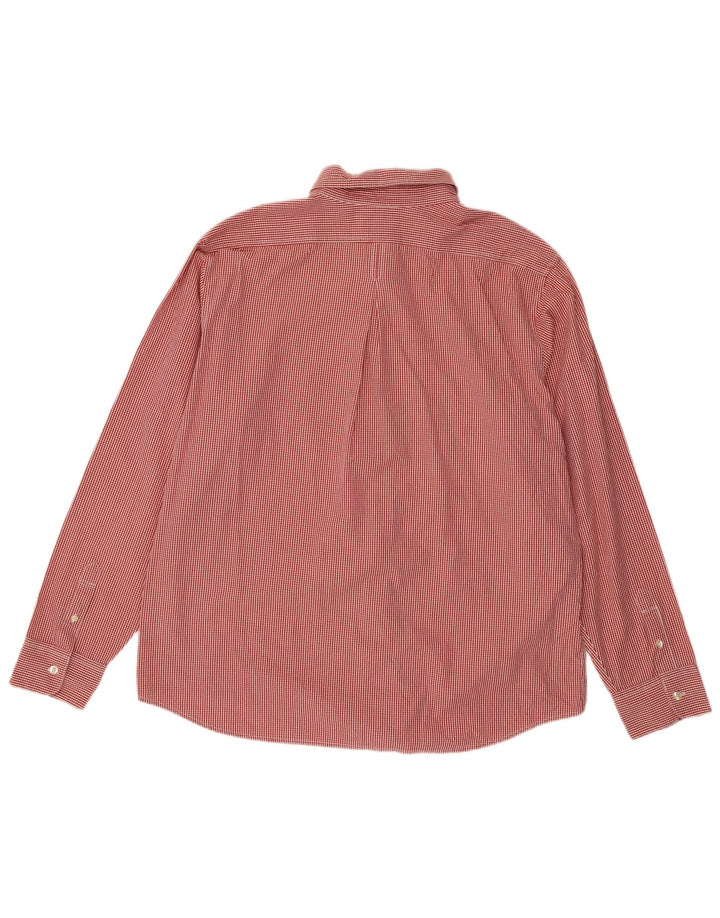 Camisa masculina Dockers XL vermelha algodão guingão