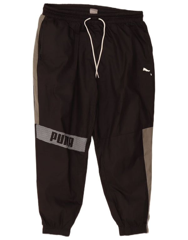 Calça esportiva masculina PUMA Graphic Joggers XL preto colorblock