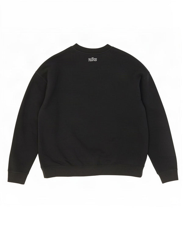 Moletom Nike Feminino Dri Fit Graphic Solto Jumper Médio Algodão Preto