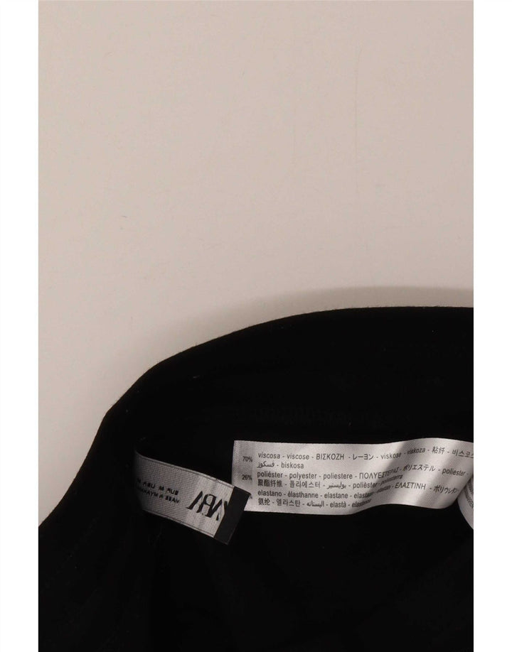 Calça cargo slim feminina Zara médio W26 L26 preta viscose
