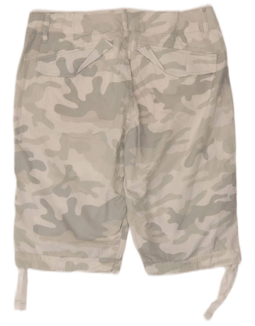 Shorts cargo masculino G-Star W33 algodão camuflado cinza médio