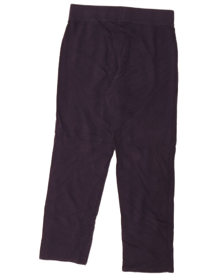 Calça de treino feminina Marks & Spencer Reino Unido 12 algodão azul marinho médio