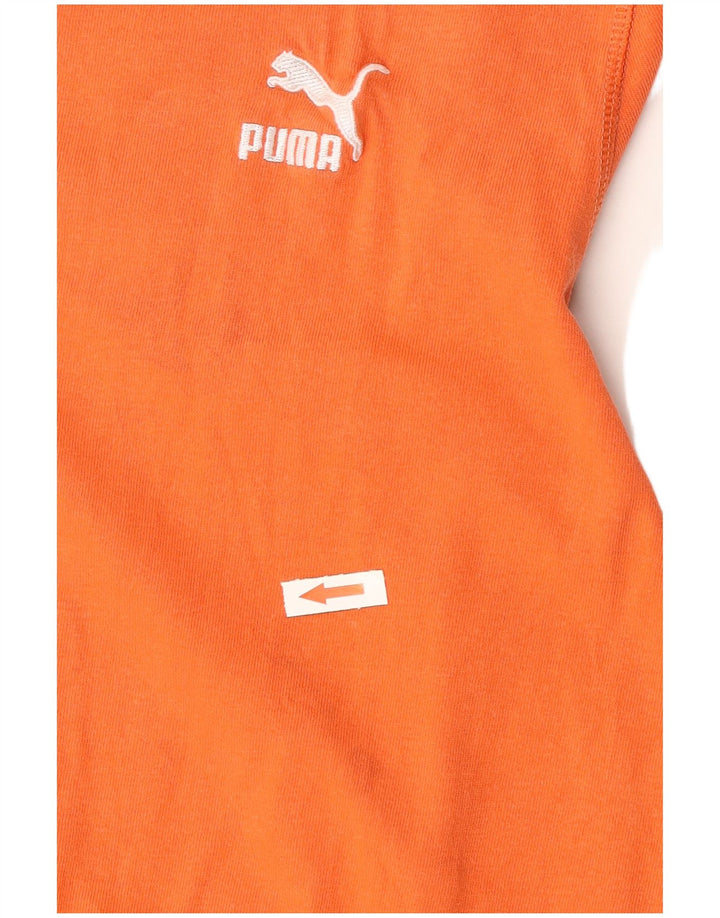 Camiseta masculina Puma Top Médio Algodão Laranja