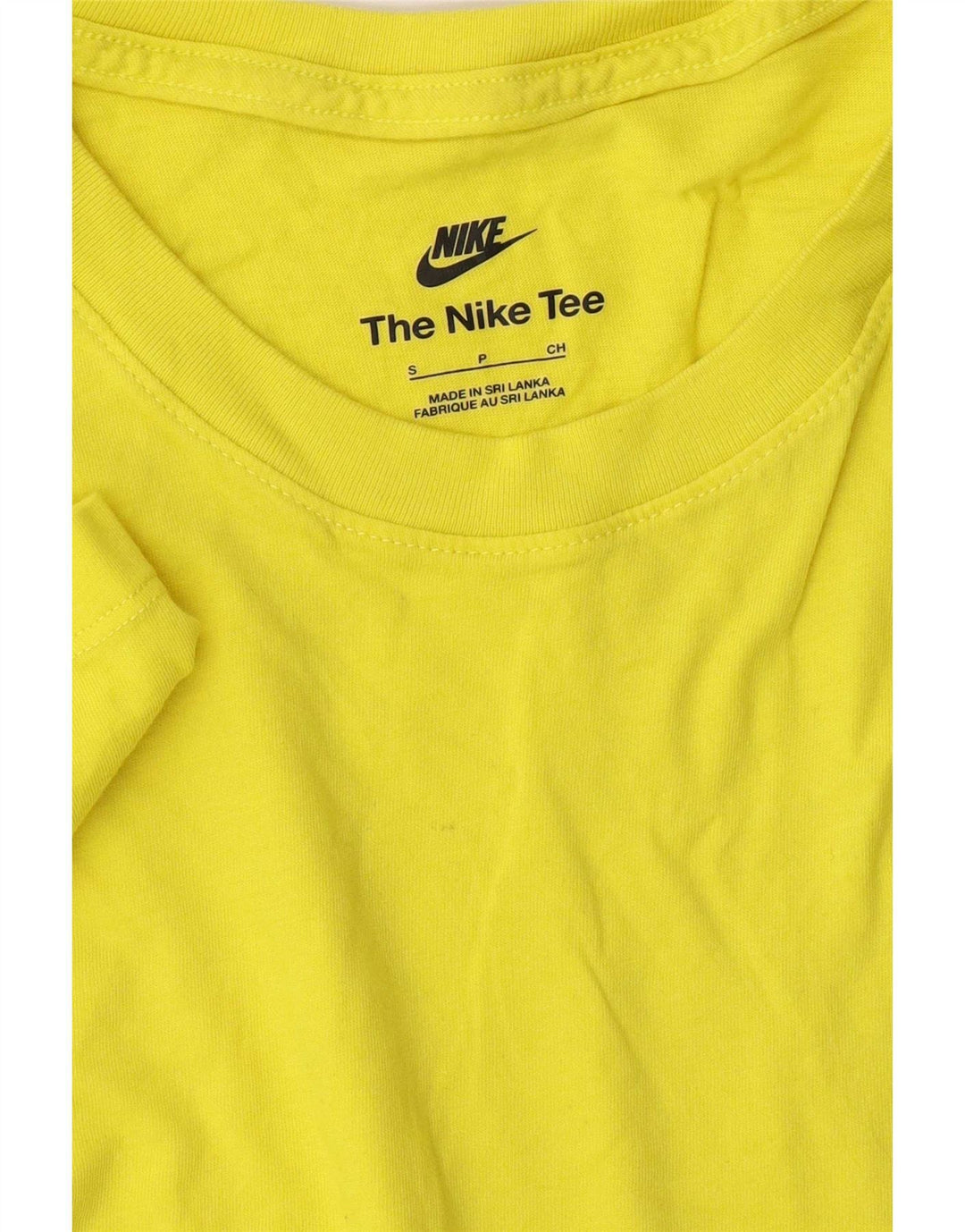 Nike Mens Camiseta Top Pequeno Amarelo