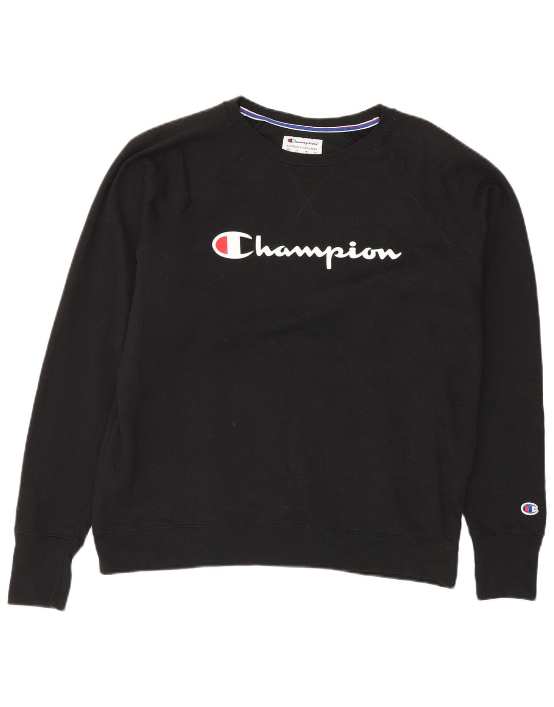 CHAMPION Suéter feminino com estampa gráfica oversized UK 18 XL preto