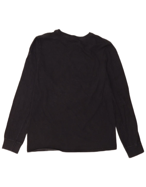 Top Nike Masculino Athletic Cut Graphic Manga Longa Médio Preto