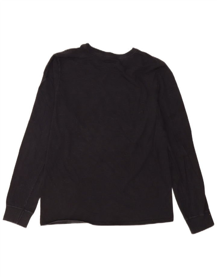 Top Nike Masculino Athletic Cut Graphic Manga Longa Médio Preto
