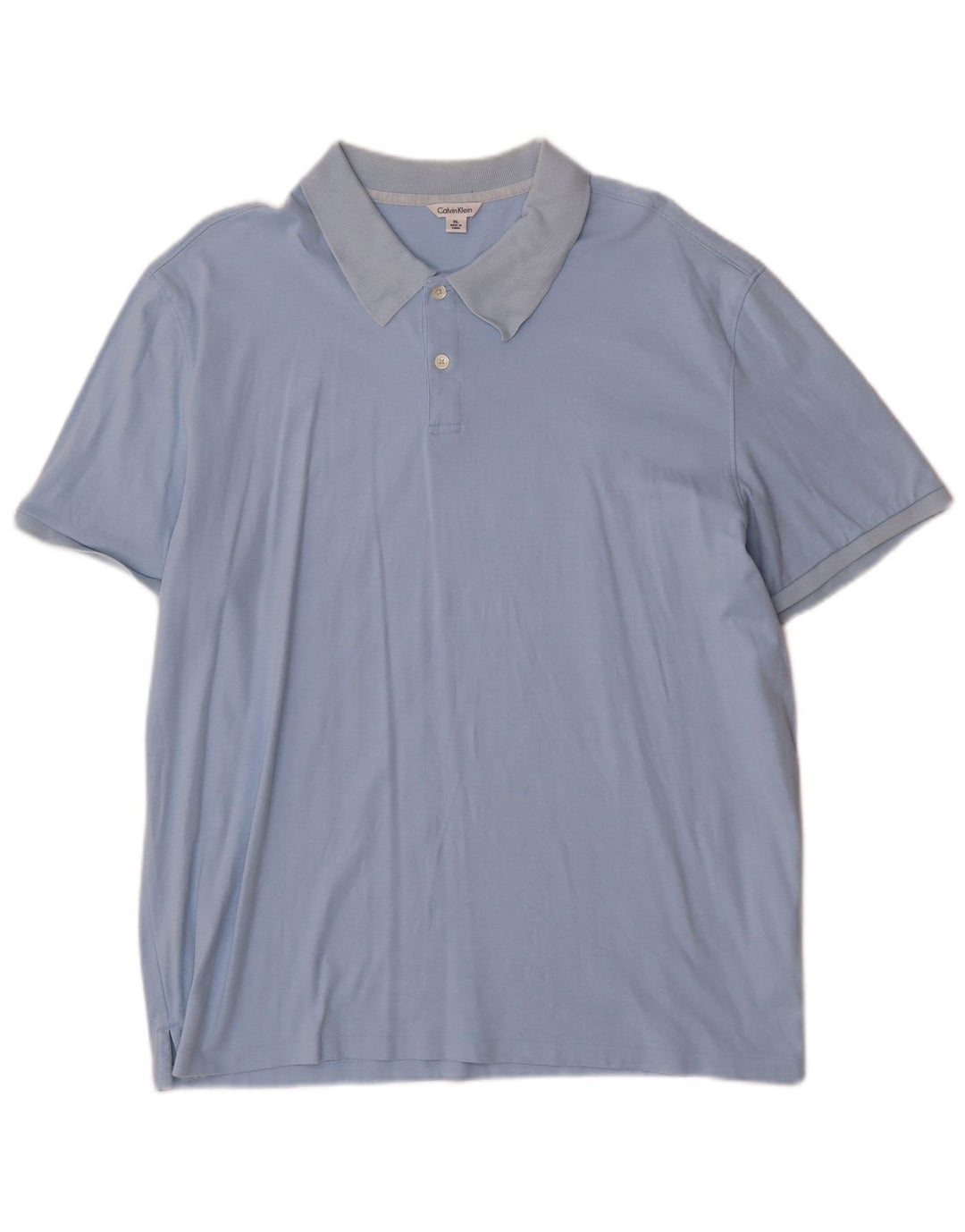 Camisa polo masculina Calvin Klein XL algodão azul