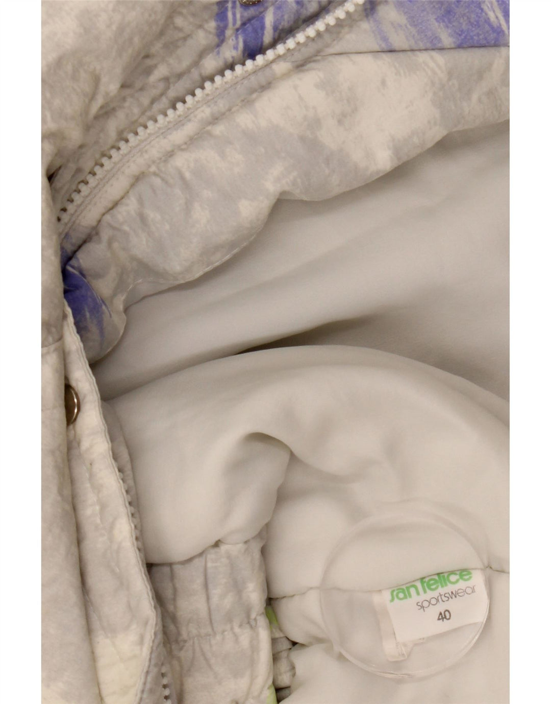 Jaqueta corta-vento feminina SAN FELICE EU 40 bloco cinza médio