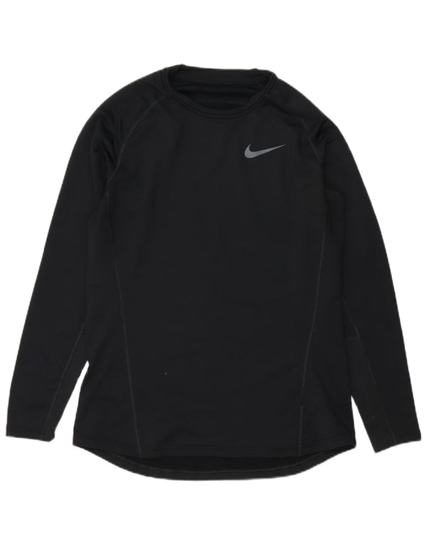Nike Mens Dri Fit Top Manga Longa Grande Poliéster Preto
