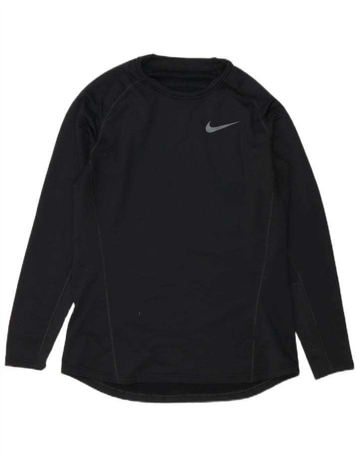 Nike Mens Dri Fit Top Manga Longa Grande Poliéster Preto