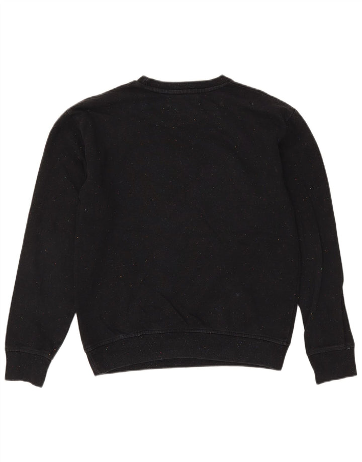 Zara moletom masculino jumper pequeno preto manchado
