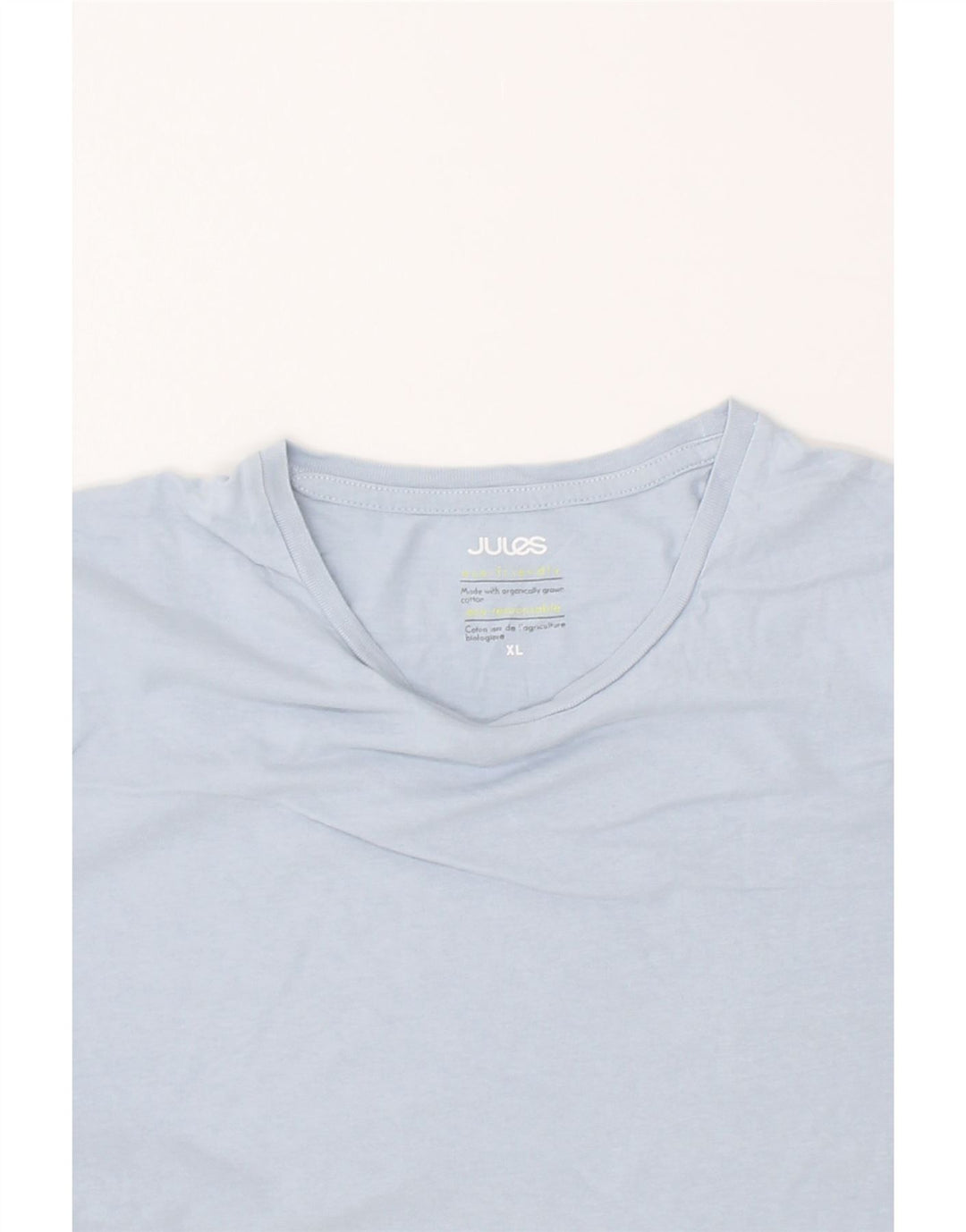 JULES Womens T-Shirt Top UK 18 XL Blue Cotton Vintage Jules and Second-Hand Jules from Messina Hembry 