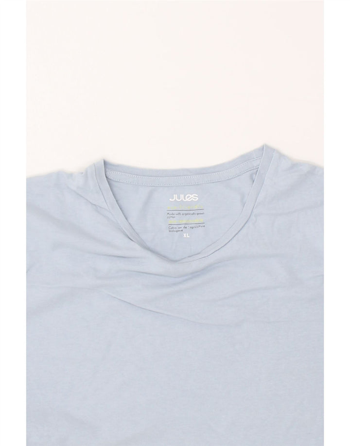 JULES Womens T-Shirt Top UK 18 XL Blue Cotton Vintage Jules and Second-Hand Jules from Messina Hembry 