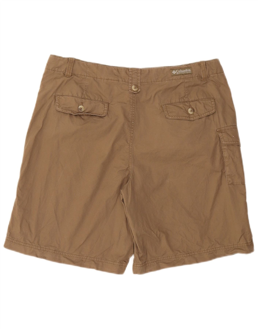 COLUMBIA Shorts Cargo Feminino US 12 Grande W32 Algodão Marrom