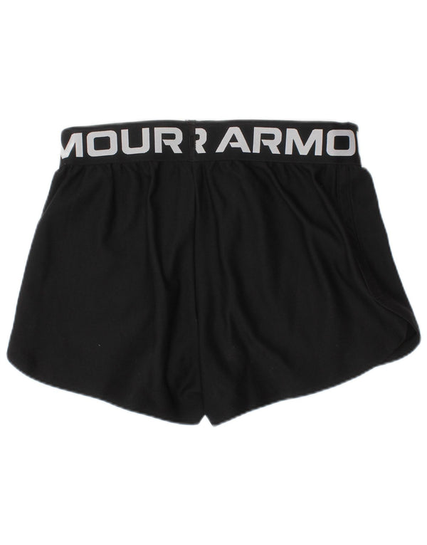 Shorts esportivos gráficos Under Armour Boys Heat Gear 7-8 anos pequenos pretos