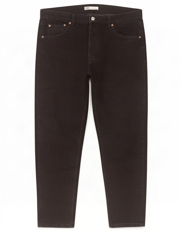Zara Mens Slim Jeans EU 46 XL W36 L29 Black