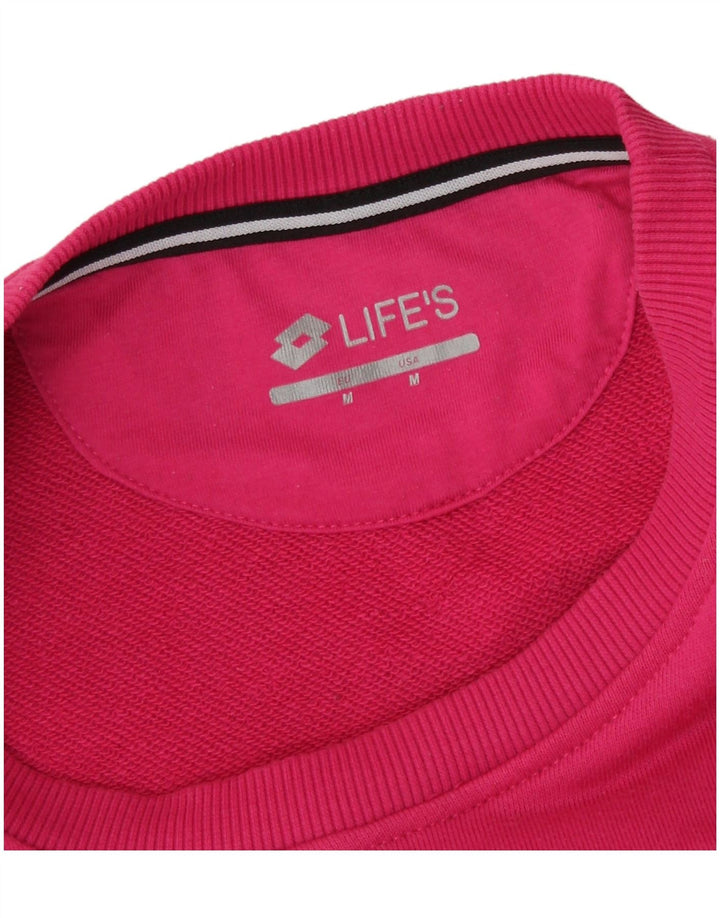 Lotto moletom feminino jumper UK 14 algodão rosa médio