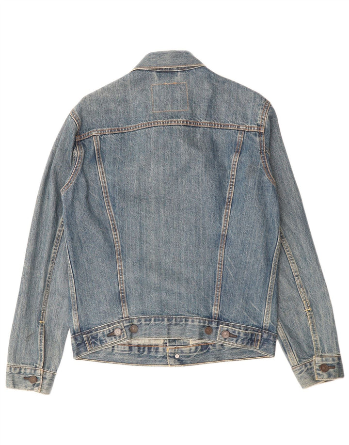 Jaqueta jeans masculina Levi's UK 36 pequeno algodão azul