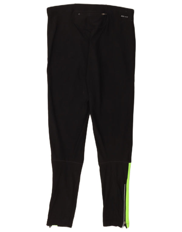 Nike Womens Dri Fit Leggings XL Preto Colourblock Esportes