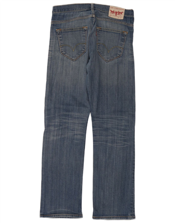 Calça jeans reta masculina Levi's W32 L32 azul algodão
