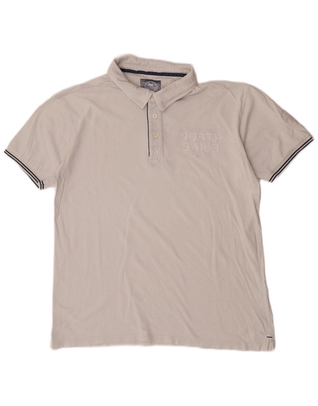 Camisa polo masculina North Sails 2XL algodão branco