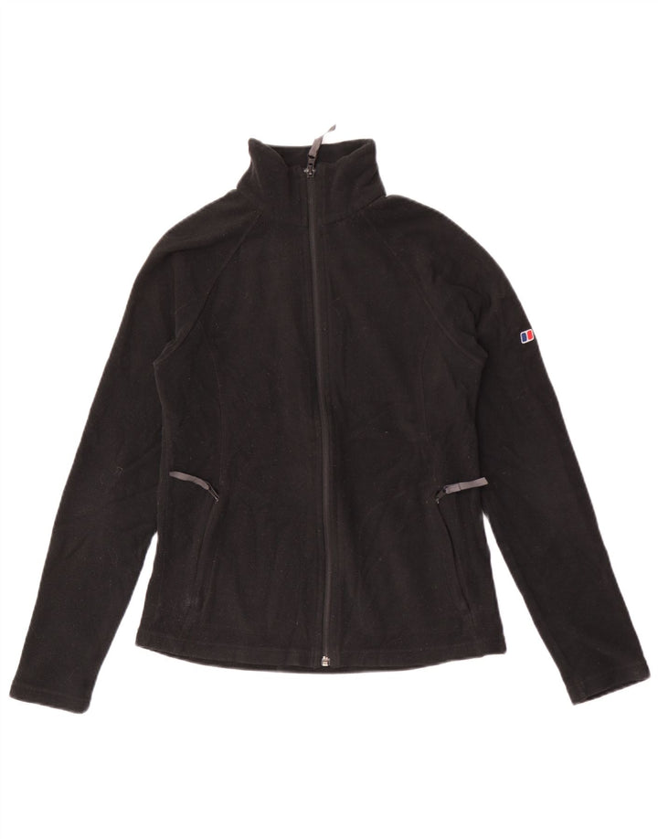 Jaqueta de lã feminina Berghaus UK 8 poliéster preto pequeno