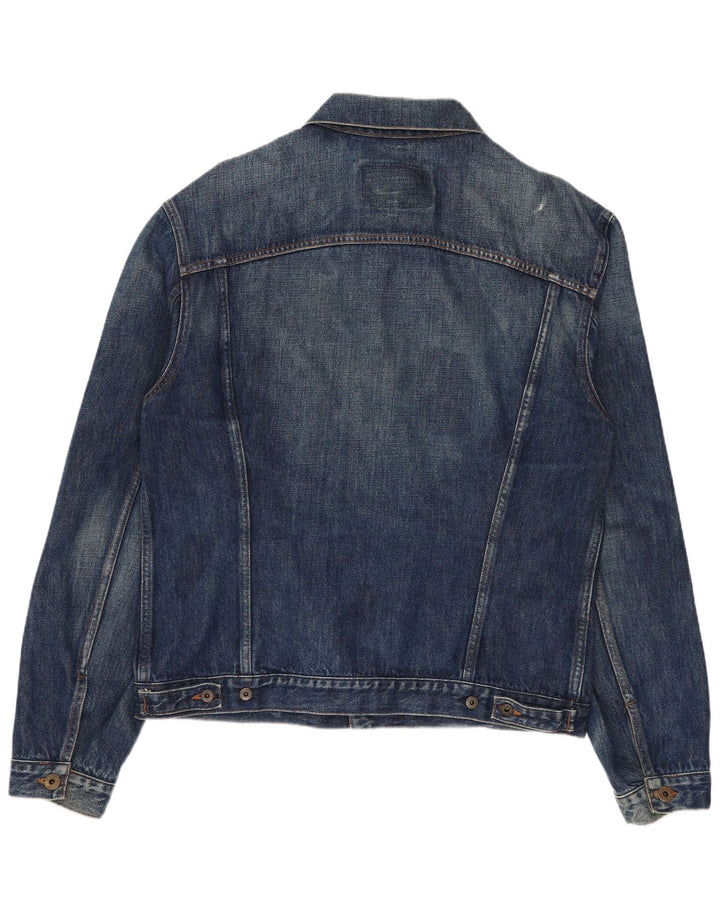 Jaqueta jeans feminina MET UK 20 2XL algodão azul