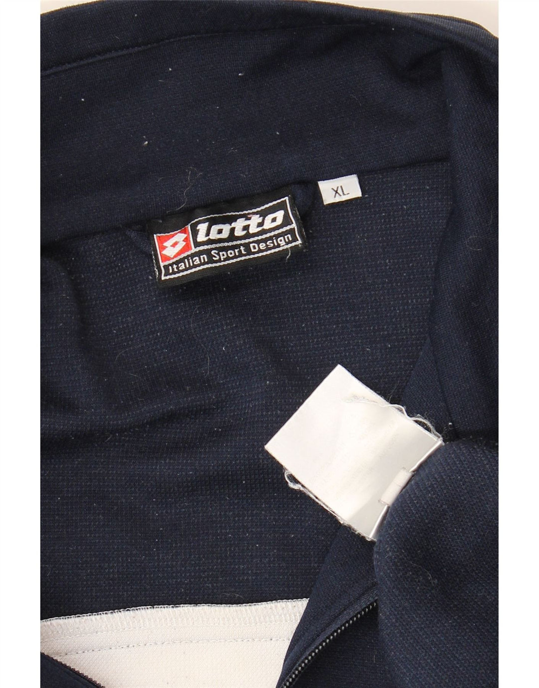 Suéter masculino Lotto com zíper e gola XL azul marinho poliéster
