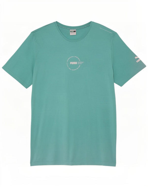 Camiseta masculina Puma Graphic Top XL algodão turquesa