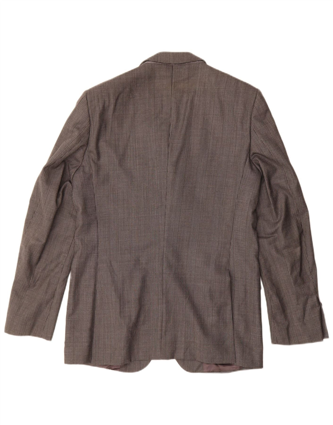Jaqueta blazer masculina ZARA com 2 botões EU 50 cinza médio Houndstooth viscose