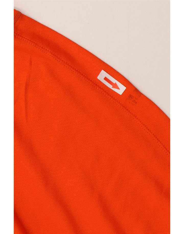 Camiseta Nike Masculina Dri Fit Top Pequeno Bloco Colorido Laranja