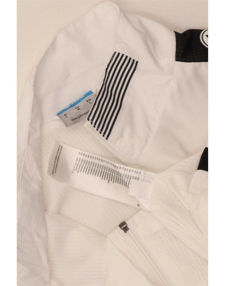 Jako Mens Graphic Tracksuit Top Jacket Médio Branco Colourblock Poliéster