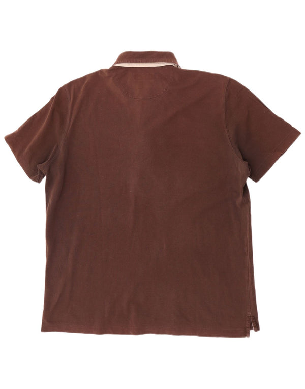 Camisa polo masculina Massimo Dutti XL marrom