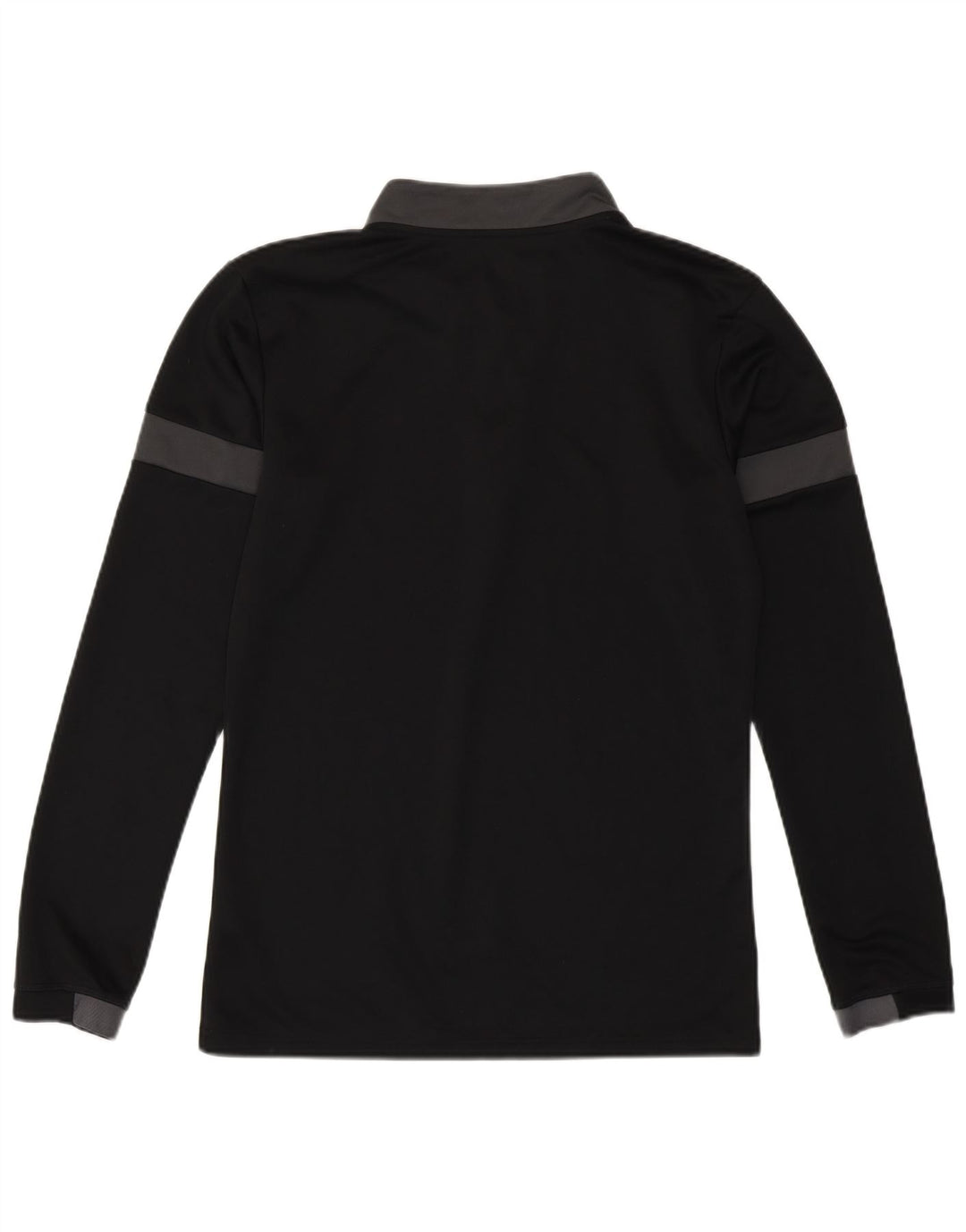 Puma Mens Zip Neck Pullover Treino Top Pequeno Preto Colorblock Poliéster