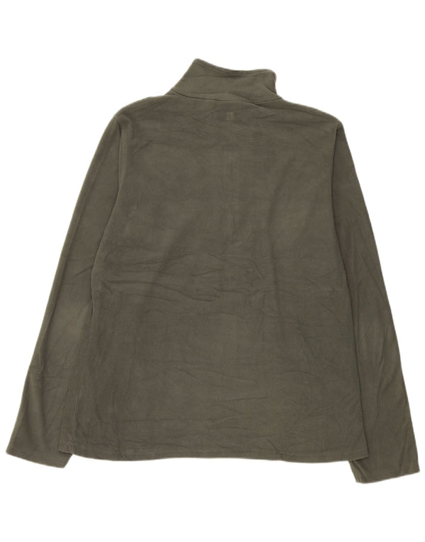 Suéter de lã feminino Mountain Warehouse com zíper e gola UK 16 grande cáqui