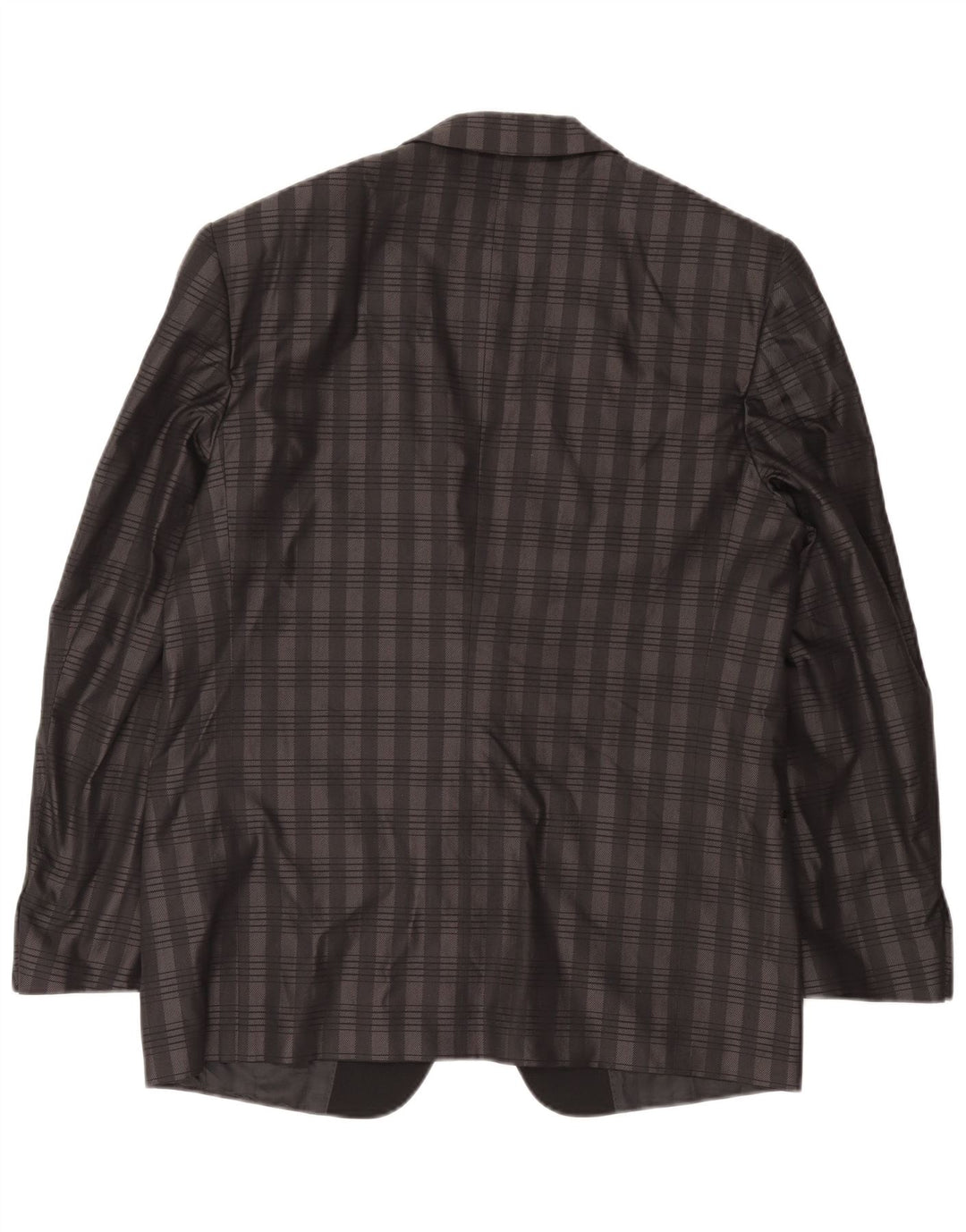Jaqueta blazer masculina BOCCHESE com 1 botão IT 52 XL cinza xadrez seda