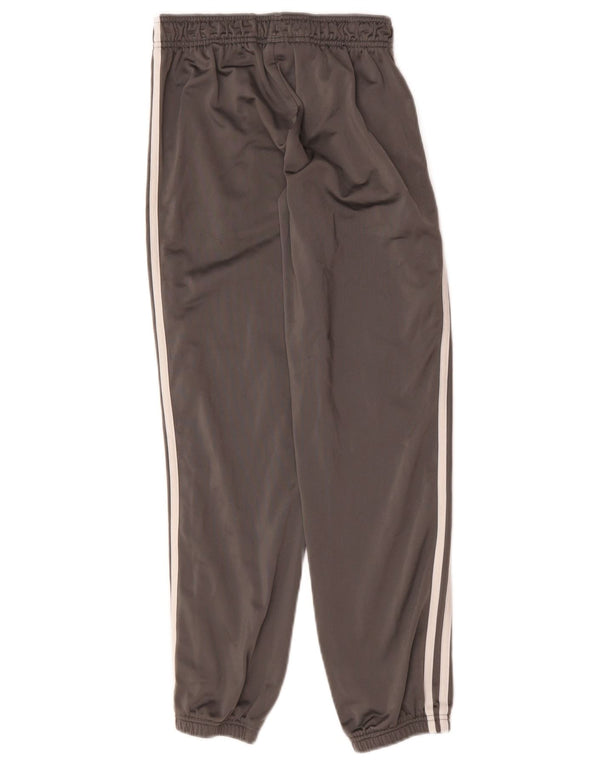 Adidas meninos calças de treino joggers 11-12 anos cinza poliéster