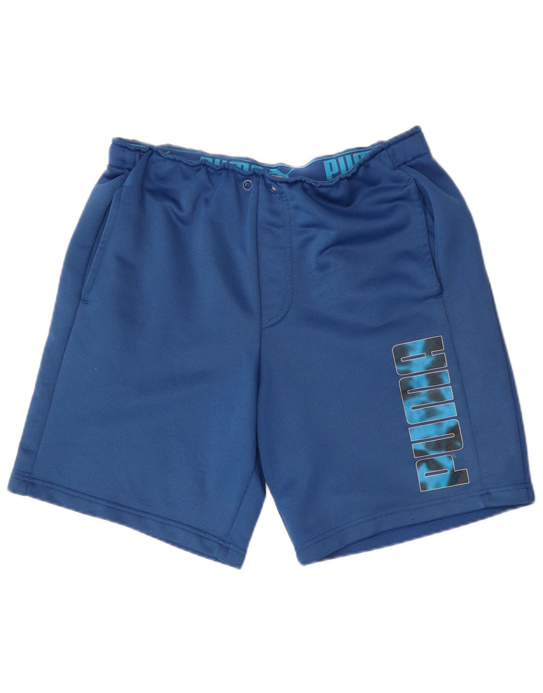 Shorts esportivos gráficos masculinos Puma grandes azuis
