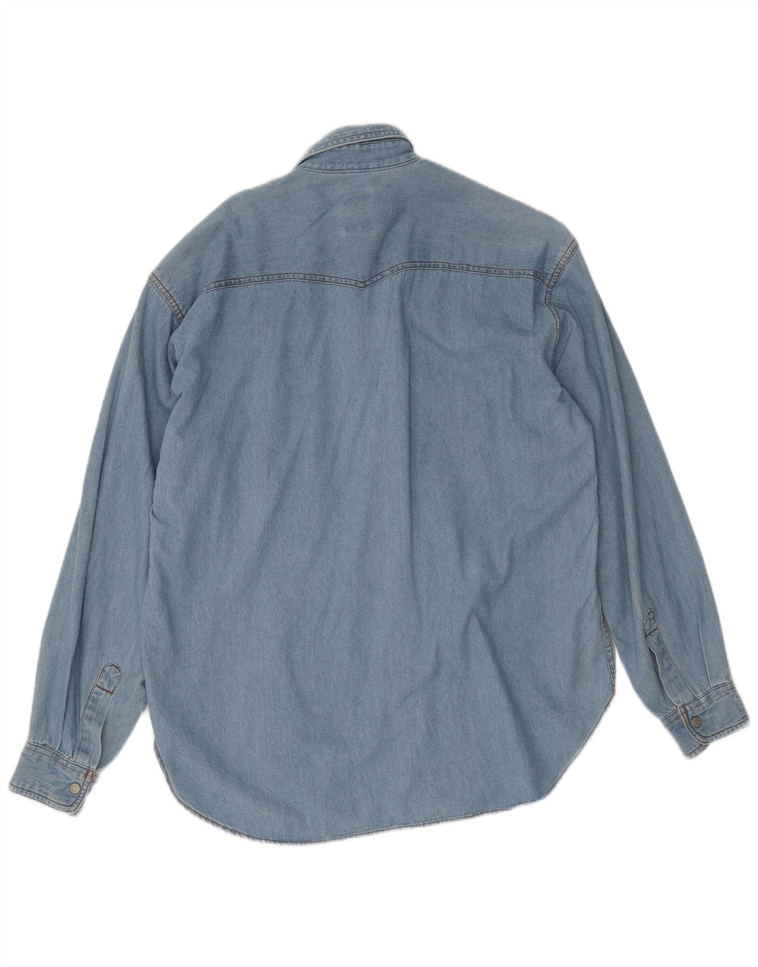 Camisa jeans masculina Casucci de algodão azul médio