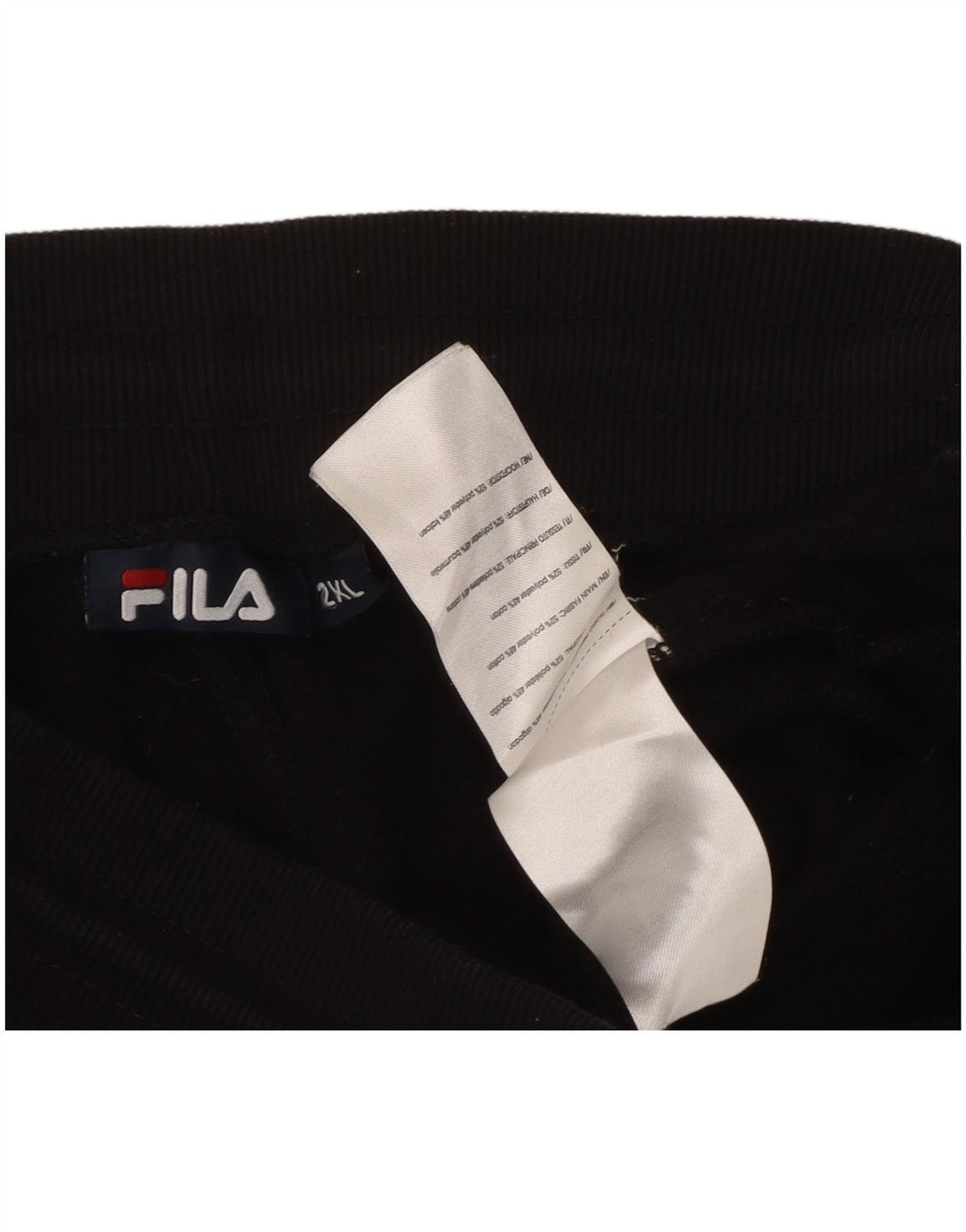 Calça de treino masculina FILA Joggers 2XL poliéster preto