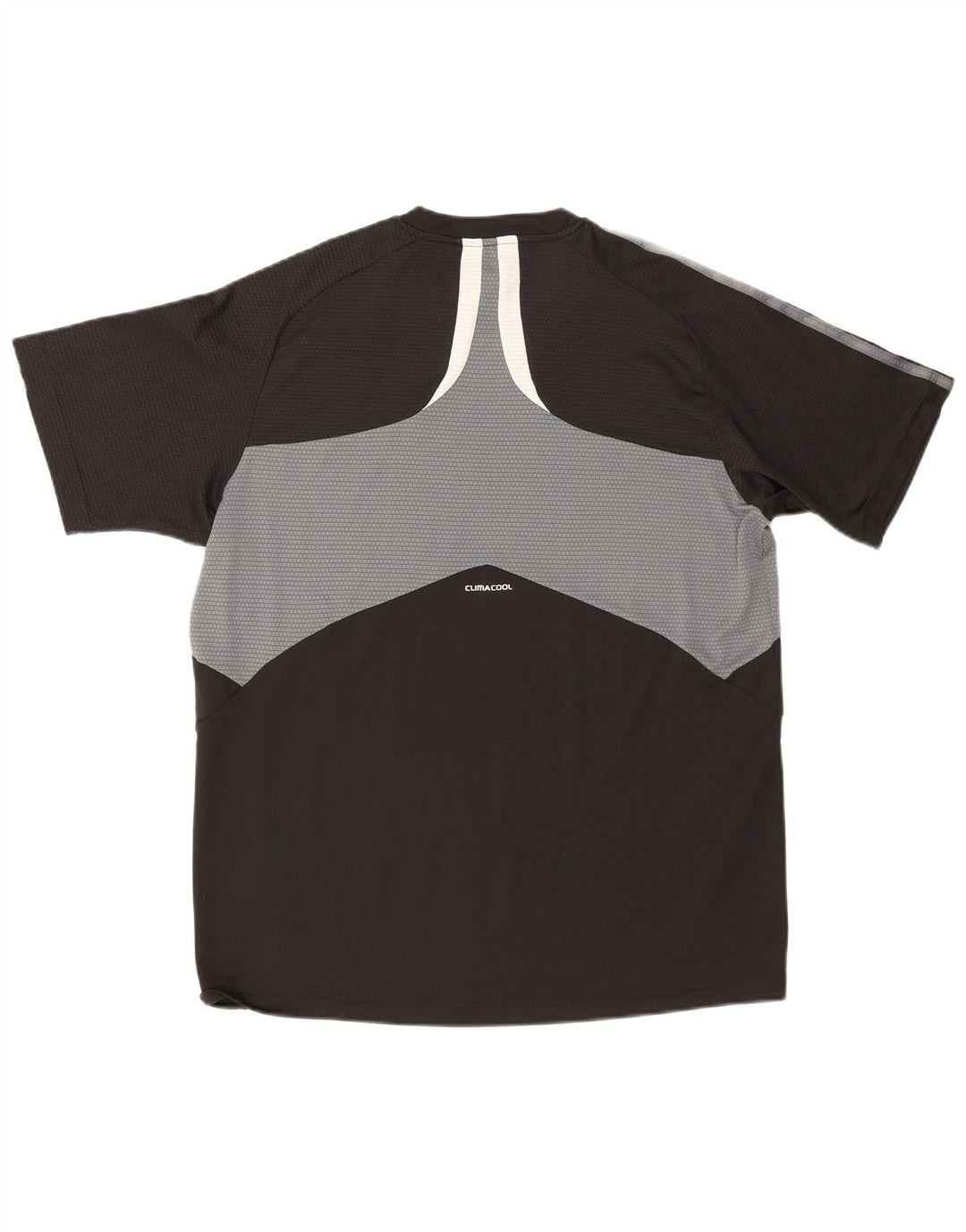 Camiseta masculina Adidas Climacool Top grande bloco colorido preto
