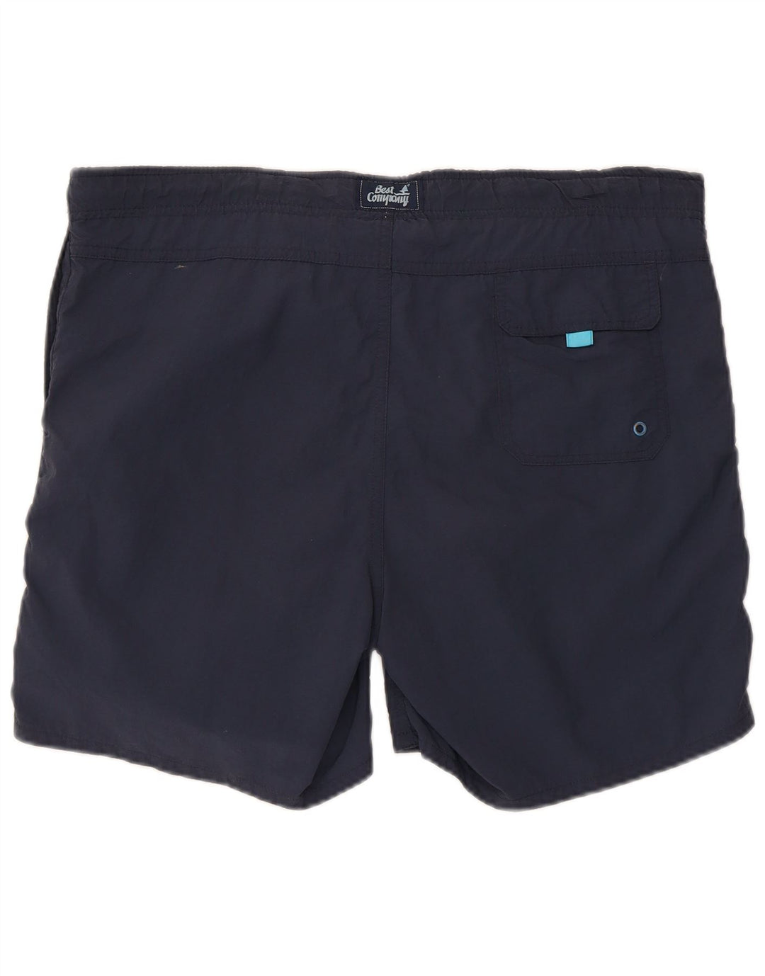 Shorts de natação masculino da Best Company, poliéster azul marinho médio