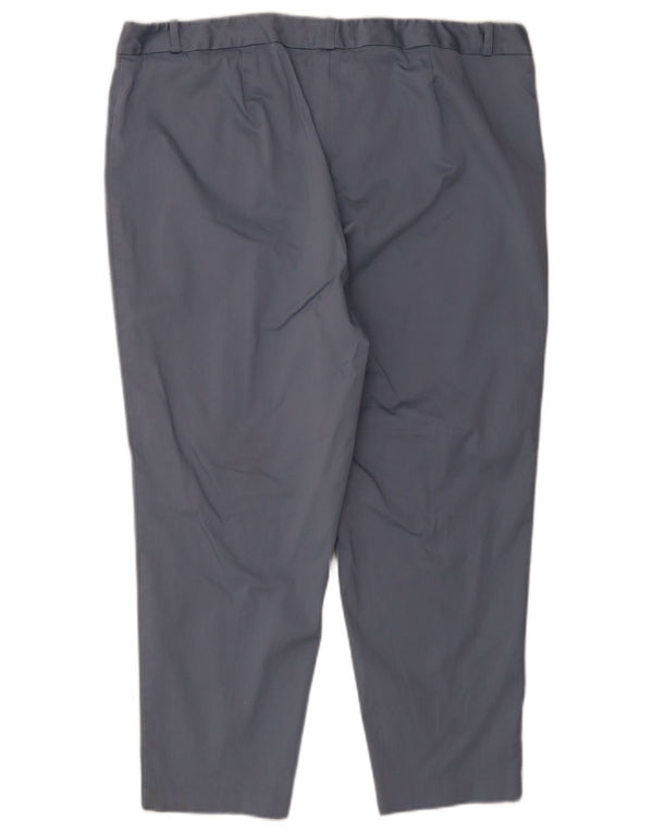 Calça feminina Marks & Spencer Slim Fit UK 22 3XL W40 L25 Azul