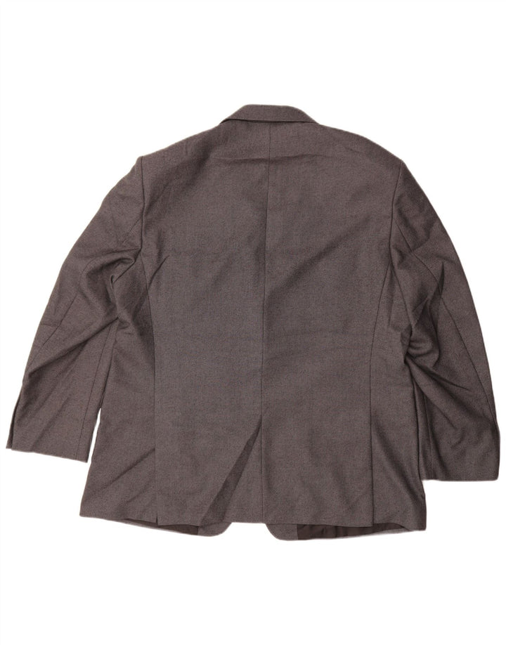 Jaqueta blazer masculina de 2 botões MARKS & SPENCER UK 46 XL cinza poliéster