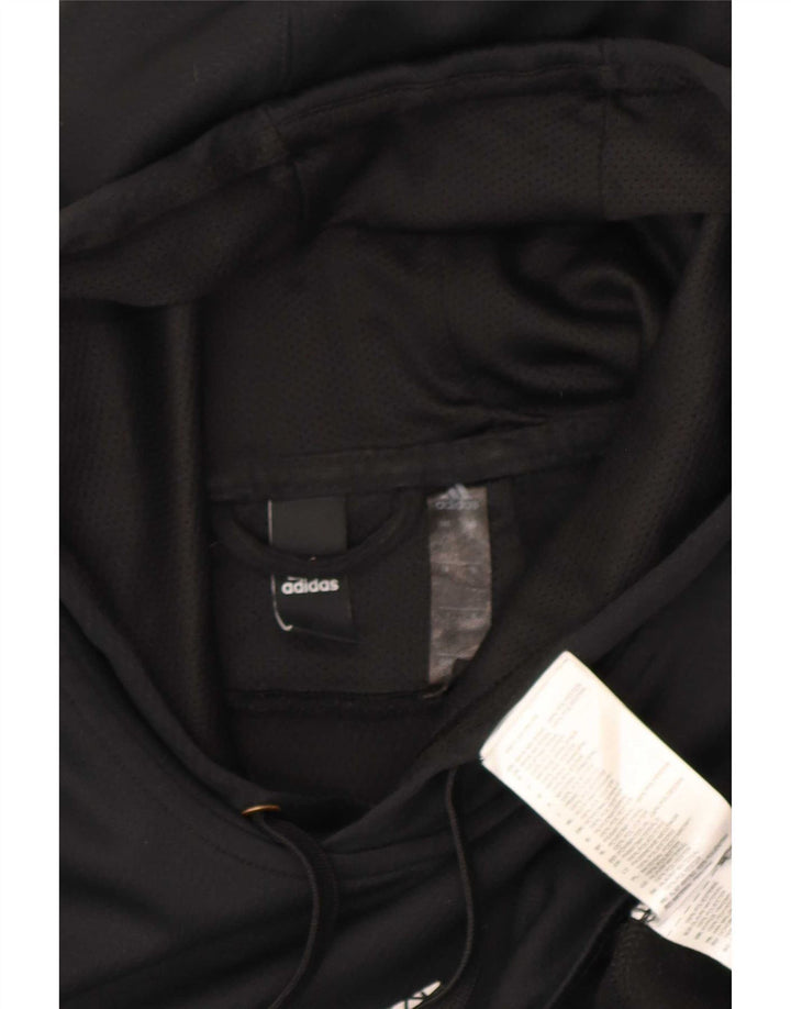 Adidas Mens Climawarm Graphic Hoodie Jumper Grande Poliéster Preto