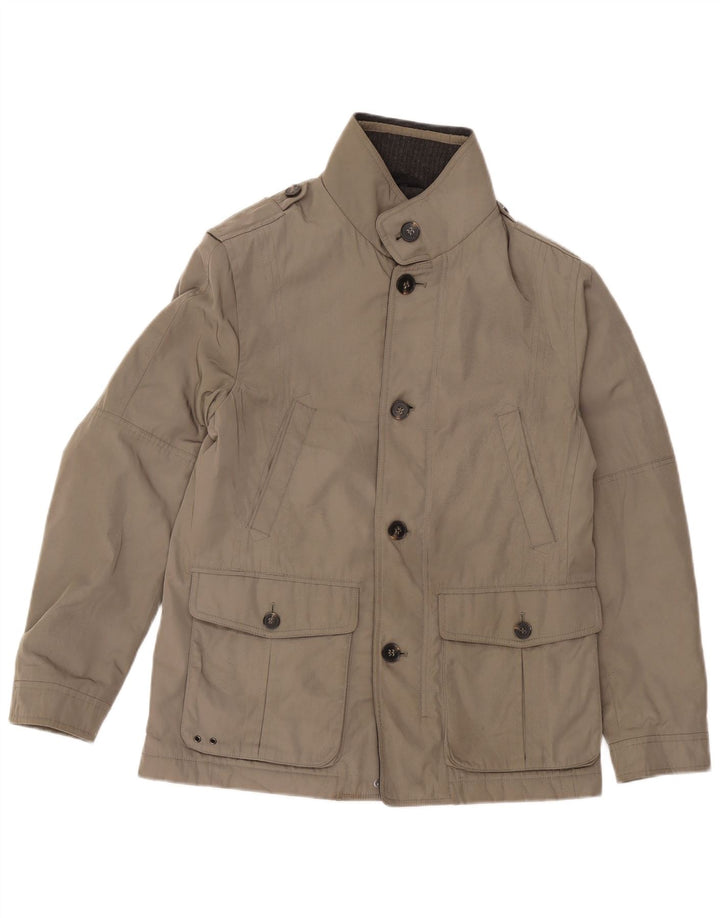 Jaqueta militar oversized feminina Marks & Spencer Reino Unido 10 pequena bege