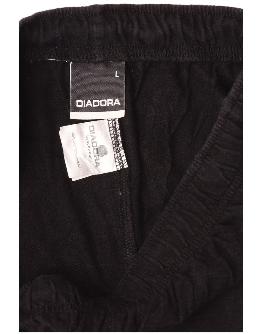 DIADORA Mens Sport Shorts Grande Algodão Preto