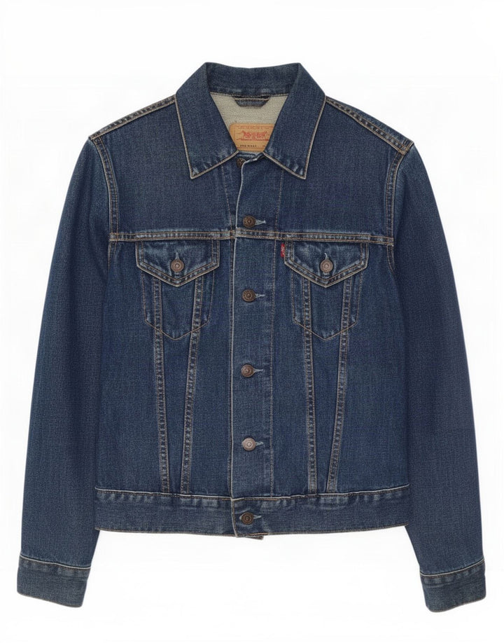 Jaqueta jeans feminina Levi's 11-12 anos algodão azul médio