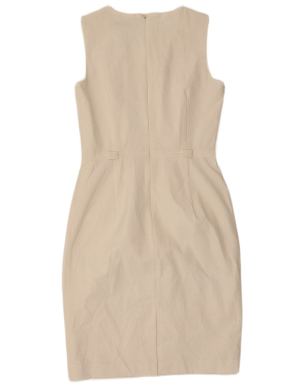 Vestido feminino Calvin Klein sem mangas com bainha US 4 pequeno off white